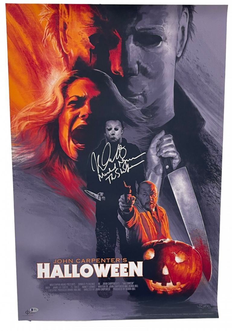 NICK CASTLE SIGNED HALLOWEEN MONDO POSTER AUTHENTIC AUTOGRAPH BECKETT COLLECTIBLE MEMORABILIA