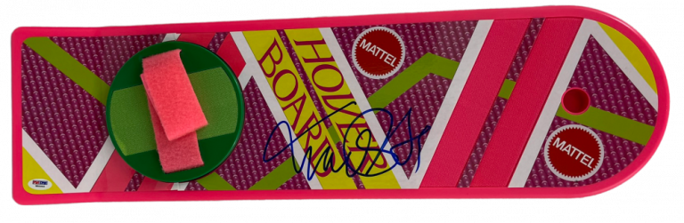 MICHAEL J FOX SIGNED BACK TO THE FUTURE MATTELMHOVERBOARD AUTOGRAPH PSA 2 COLLECTIBLE MEMORABILIA