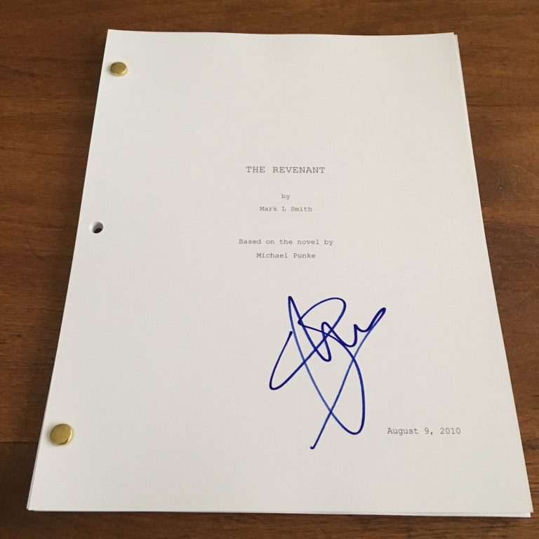 GFA THE REVENANT JIM BRIDGER * WILL POULTER * SIGNED FULL MOVIE SCRIPT AD2 COA COLLECTIBLE MEMORABILIA