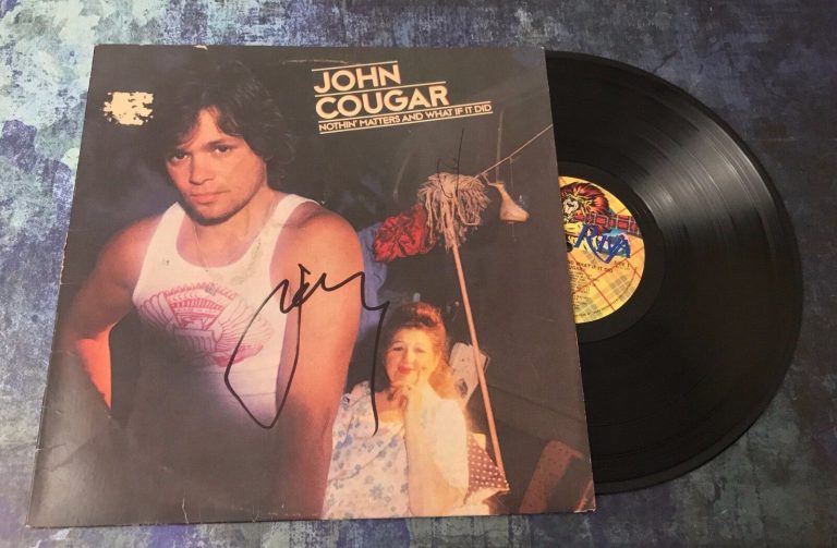 GFA THIS TIME * JOHN COUGAR MELLENCAMP * SIGNED RECORD VINYL ALBUM AD1 COA COLLECTIBLE MEMORABILIA
