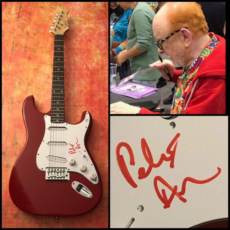 GFA A WORLD WITHOUT LOVE * PETER ASHER * SIGNED ELECTRIC GUITAR PROOF P3 COA COLLECTIBLE MEMORABILIA