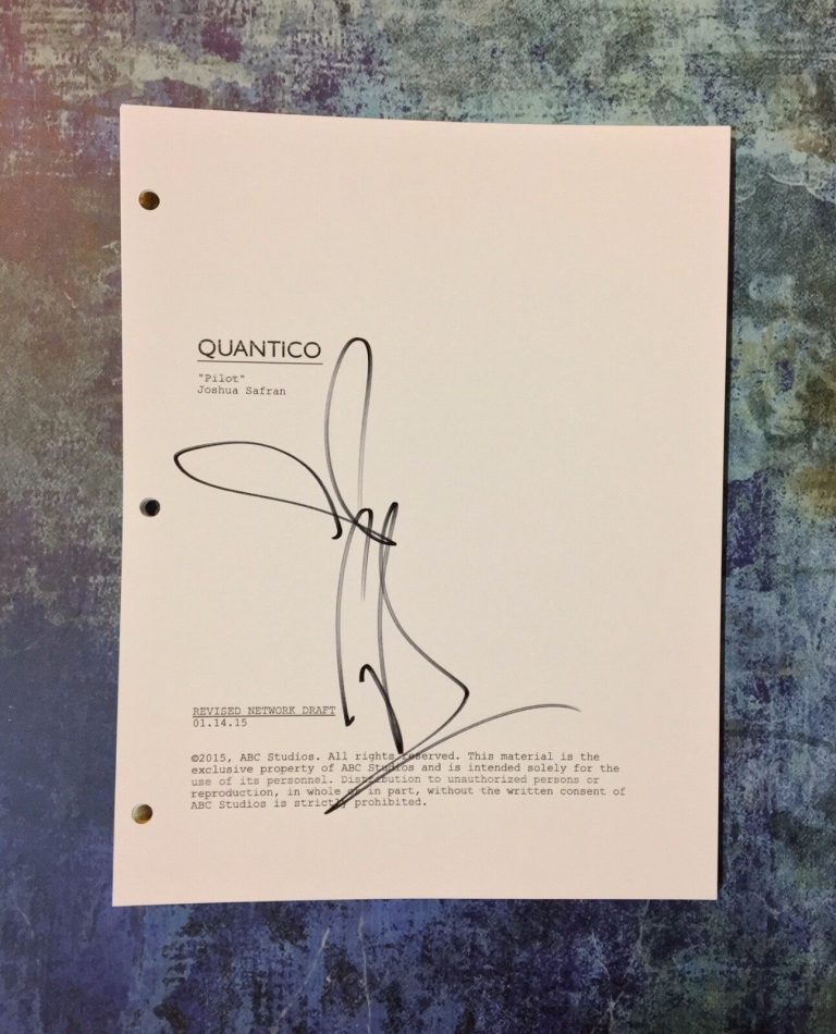 GFA QUANTICO SEXY STAR * PRIYANKA CHOPRA * SIGNED FULL TV SCRIPT PROOF AD1 COA COLLECTIBLE MEMORABILIA