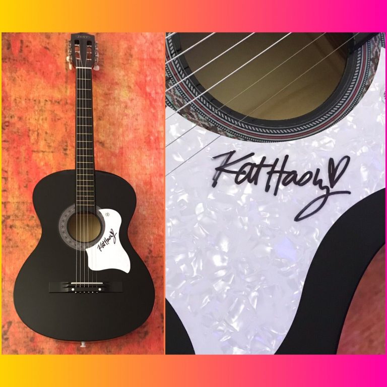GFA DROWNING IN DREAMS PRETTY THINGS * KAT HASTY * SIGNED ACOUSTIC GUITAR K3 COA COLLECTIBLE MEMORABILIA