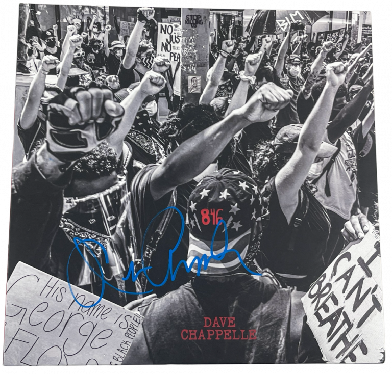 DAVE CHAPPELLE SIGNED 8:46 ALBUM VINYL AUTHENTIC AUTOGRAPH BECKETT LOA 4 COLLECTIBLE MEMORABILIA