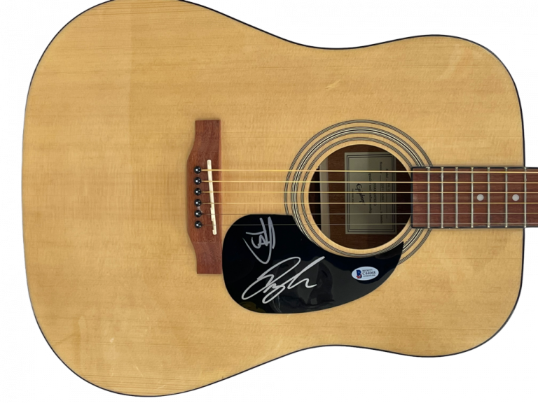 FLORIDA GEORGIA LINE SIGNED FULL SIZE ACOUSTIC GUITAR EPIPHONE AUTOGRAPH BECKETT COLLECTIBLE MEMORABILIA
