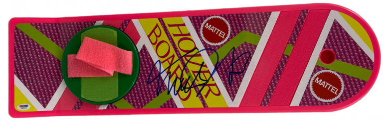 MICHAEL J FOX SIGNED BACK TO THE FUTURE MATTEL HOVERBOARD AUTOGRAPH PSA 1 COLLECTIBLE MEMORABILIA