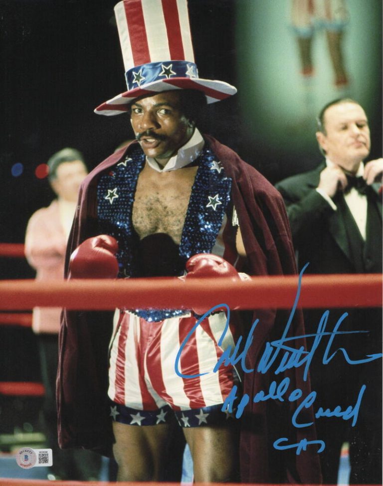 CARL WEATHERS SIGNED 11X14 PHOTO AUTHENTIC AUTOGRAPH APOLLO CREED BECKETT 2 COLLECTIBLE MEMORABILIA