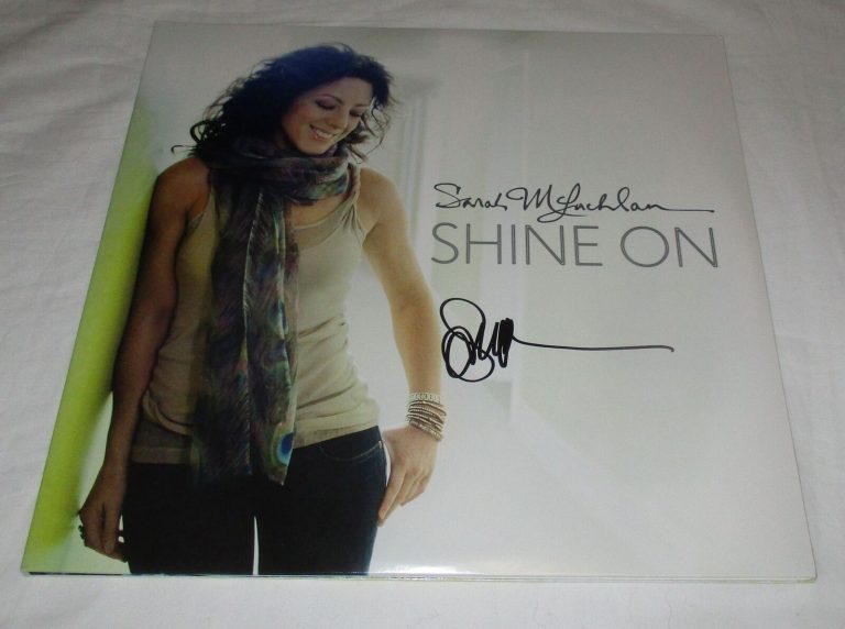 SARAH MCLACHLAN SIGNED SHINE ON VINYL RECORD JSA COLLECTIBLE MEMORABILIA