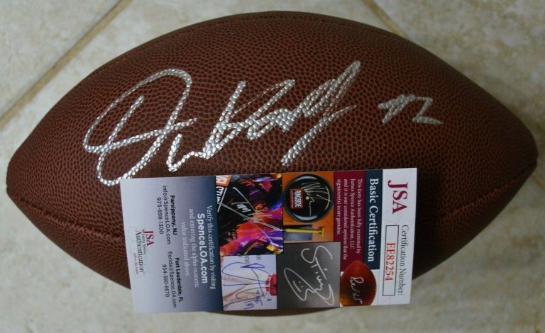 DWAYNE HASKINS SIGNED OFFICIAL NFL FOOTBALL JSA COA #EE82254 REDSKINS OHIO STATE COLLECTIBLE MEMORABILIA