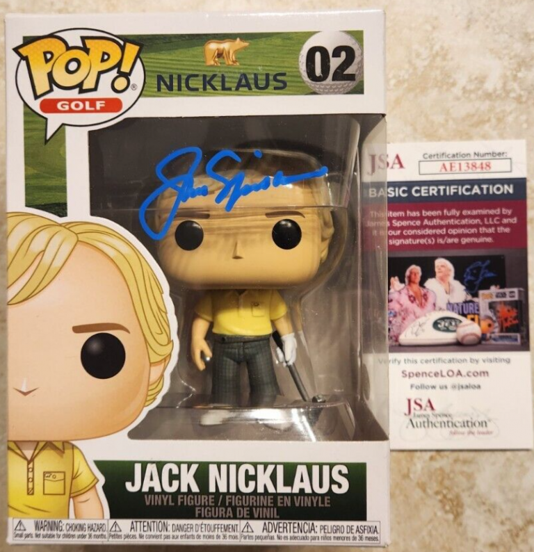 JACK NICKLAUS SIGNED FUNKO POP! W/ JSA COA #AE13848 COLLECTIBLE MEMORABILIA