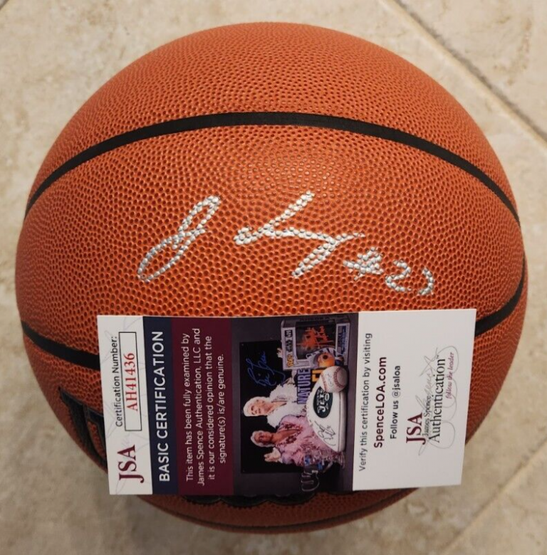 JADEN IVEY SIGNED NBA BASKETBALL W/ JSA COA DETROIT PISTONS PURDUE BOILERMAKERS COLLECTIBLE MEMORABILIA