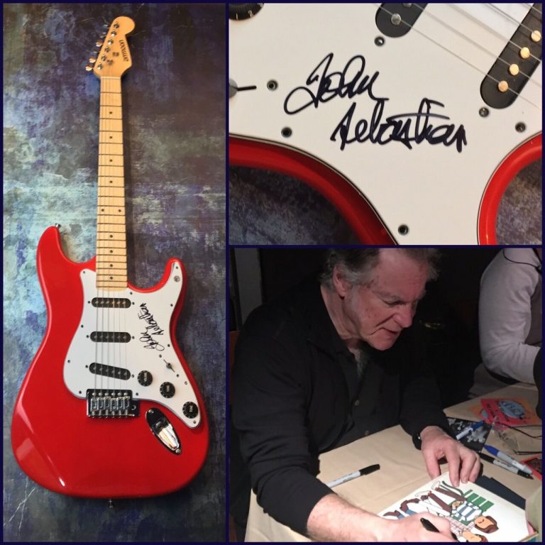 GFA THE LOVIN’ SPOONFUL * JOHN SEBASTIAN * SIGNED ELECTRIC GUITAR PROOF AD1 COA COLLECTIBLE MEMORABILIA