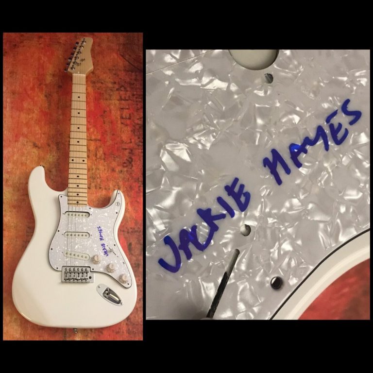 GFA TAKE IT, LEAVE IT HEADACHE * JACKIE HAYES * SIGNED ELECTRIC GUITAR COA COLLECTIBLE MEMORABILIA