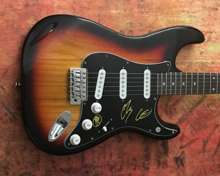 GFA HAPPY PILLS X3 BAND * WEATHERS * SIGNED ELECTRIC GUITAR PROOF W4 COA COLLECTIBLE MEMORABILIA