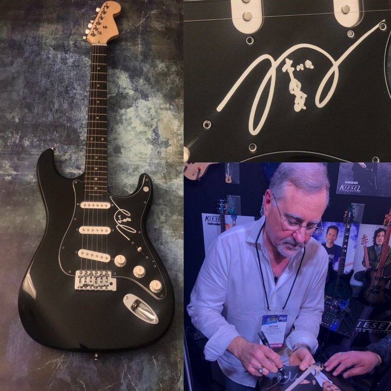 GFA WOOD METAL JAZZ BASSIST * BRIAN BROMBERG * SIGNED ELECTRIC GUITAR PROOF COA COLLECTIBLE MEMORABILIA