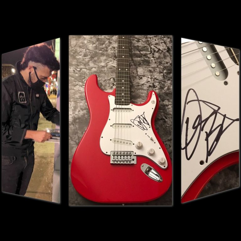 GFA STARSET VESSELS MONSTER * DUSTIN BATES * SIGNED ELECTRIC GUITAR PROOF D4 COA COLLECTIBLE MEMORABILIA