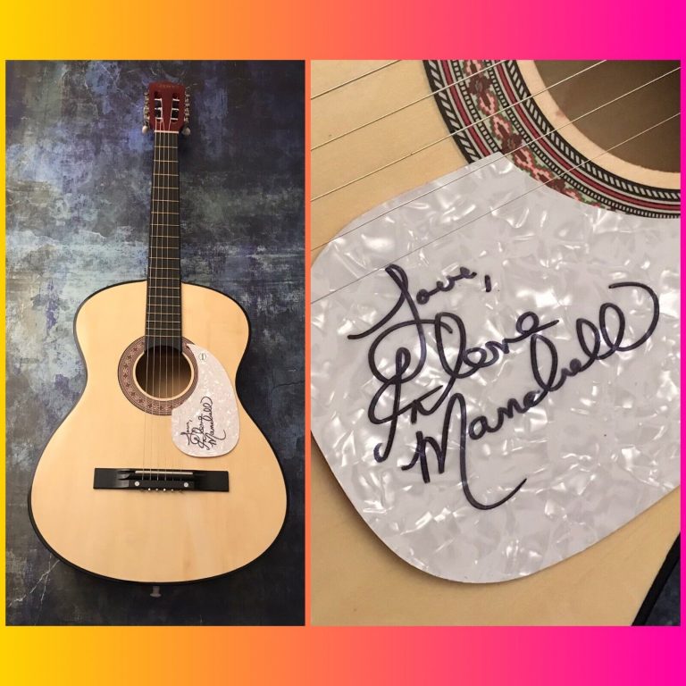 GFA AND THE MANDRELL SISTERS * IRLENE MANDRELL * SIGNED ACOUSTIC GUITAR M1 COA COLLECTIBLE MEMORABILIA