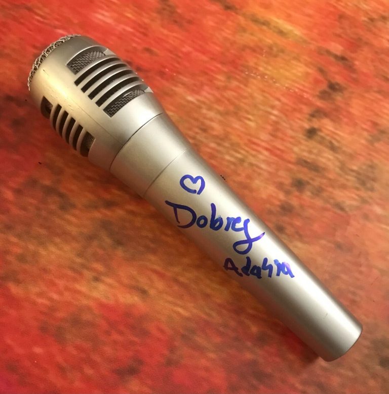 GFA ENCANTO STAR DOLORES MADRIGAL * ADASSA * SIGNED MICROPHONE A3 COA COLLECTIBLE MEMORABILIA