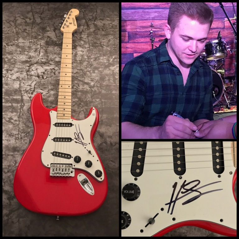 GFA I WANT CRAZY COUNTRY * HUNTER HAYES * SIGNED ELECTRIC GUITAR PROOF H2 COA COLLECTIBLE MEMORABILIA