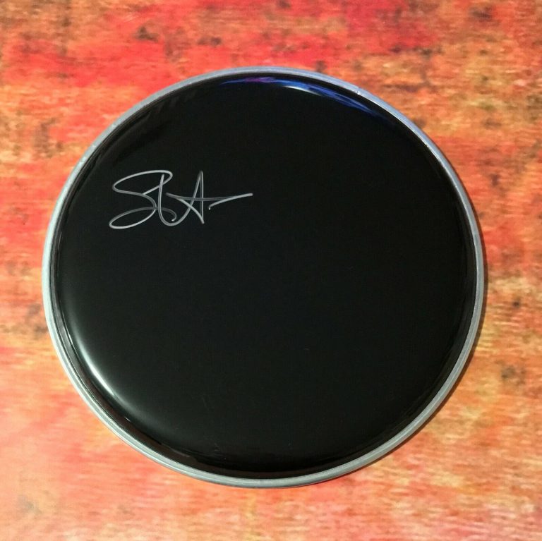 GFA TRAIN BAND ORIGINAL DRUMMER * SCOTT UNDERWOOD * SIGNED DRUMHEAD S1 COA COLLECTIBLE MEMORABILIA