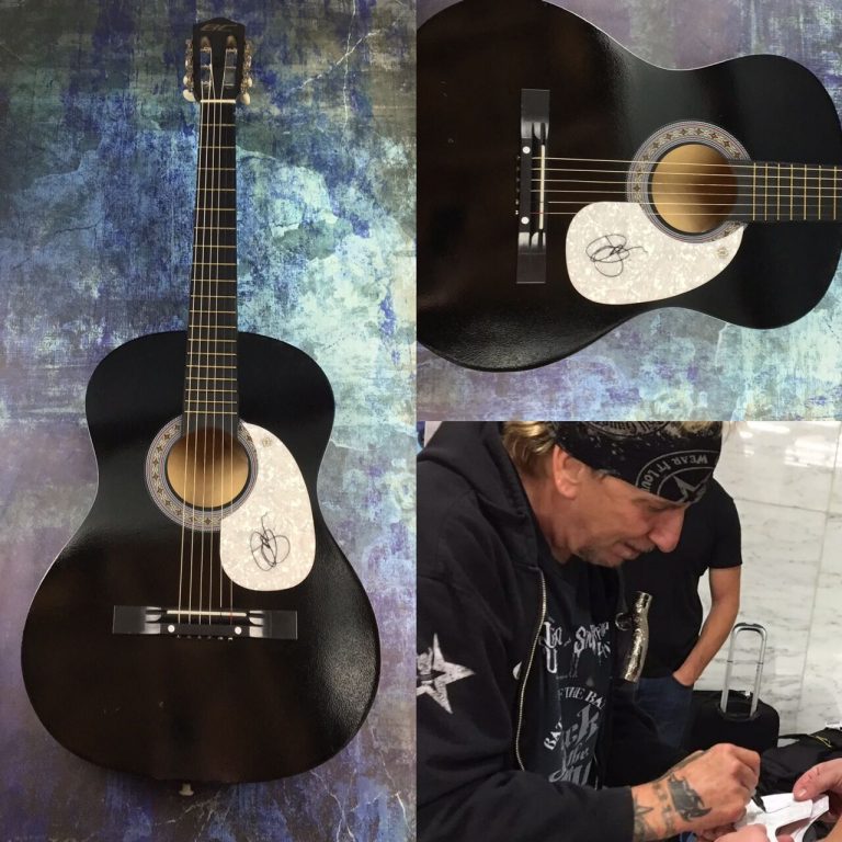 GFA GREAT WHITE SINGER * JACK RUSSELL * SIGNED ACOUSTIC GUITAR PROOF J2 COA COLLECTIBLE MEMORABILIA