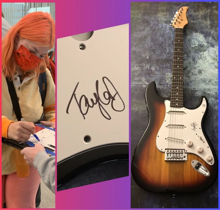 GFA WHAT I DO… PUSH IT DOWN * TAYLOR JANZEN * SIGNED ELECTRIC GUITAR T1 COA COLLECTIBLE MEMORABILIA