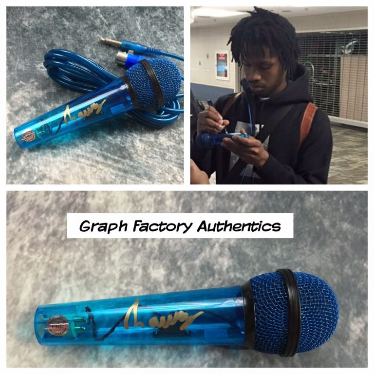 GFA HIP HOP RAPPER * RAURY * SIGNED MICROPHONE EXACT PROOF AD1 COA COLLECTIBLE MEMORABILIA