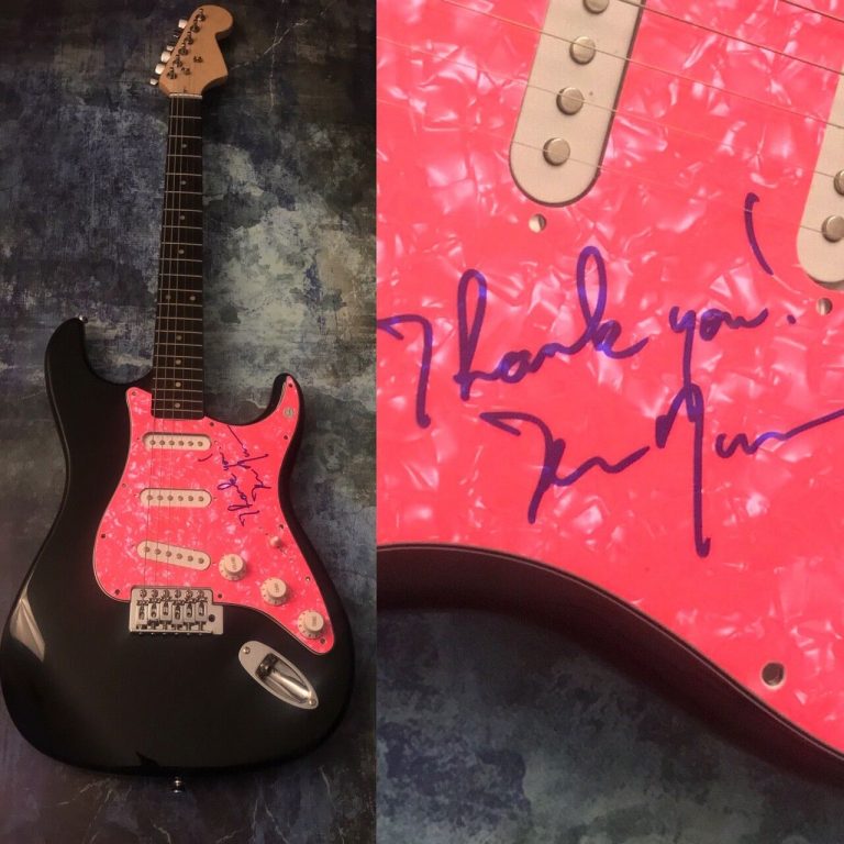 GFA BERLIN TAKE MY BREATH AWAY * TERRI NUNN * SIGNED ELECTRIC GUITAR COA COLLECTIBLE MEMORABILIA