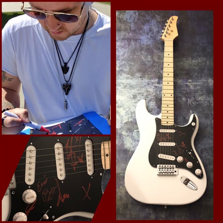 GFA VINCENT TORRES X4 BAND * AWAKE AT LAST * SIGNED ELECTRIC GUITAR PROOF COA COLLECTIBLE MEMORABILIA