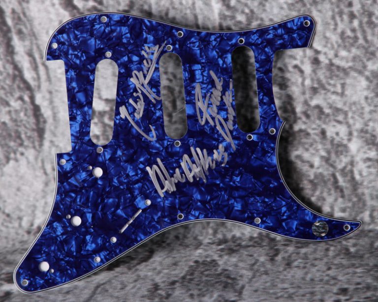 GFA METAL BAND * UNLOCKING THE TRUTH * SIGNED ELECTRIC PICKGUARD PROOF AD1 COA COLLECTIBLE MEMORABILIA