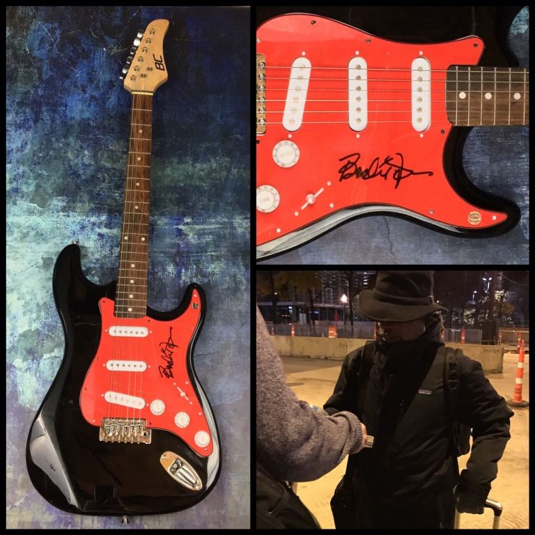 GFA THE M.G.’S FRONTMAN * BOOKER T. JONES * SIGNED ELECTRIC GUITAR PROOF AD2 COA COLLECTIBLE MEMORABILIA