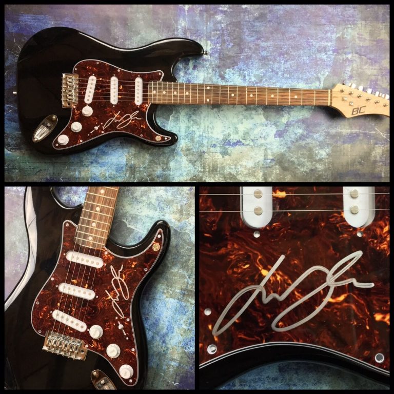 GFA WINGS GUITARIST * LAURENCE JUBER * SIGNED ELECTRIC GUITAR COA COLLECTIBLE MEMORABILIA