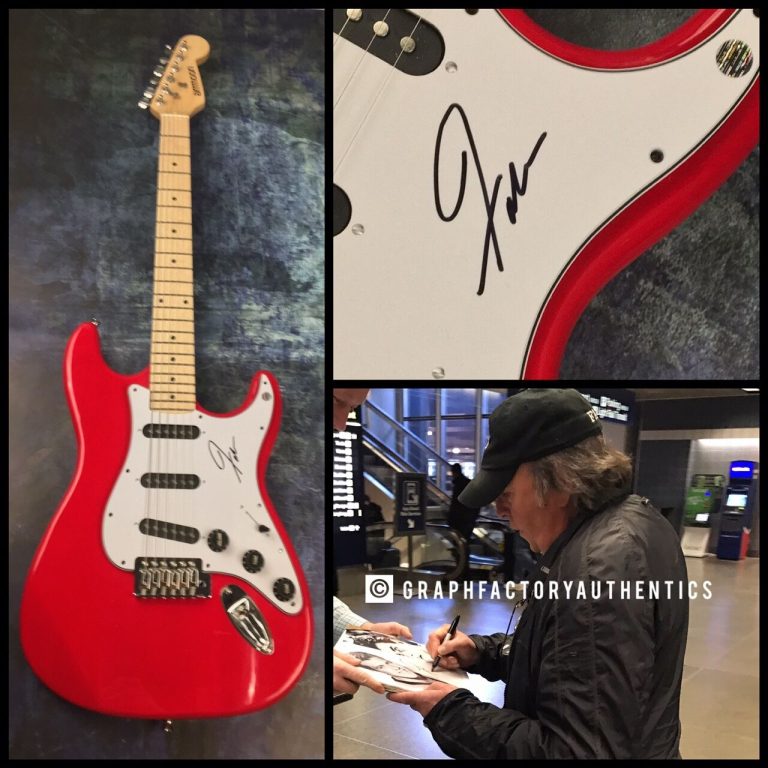 GFA AMERICAN BANDSTAND STAR * FABIAN FORTE * SIGNED ELECTRIC GUITAR PROOF COA COLLECTIBLE MEMORABILIA