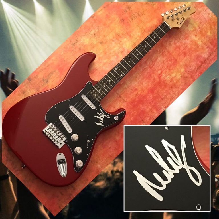 GFA L.A. GUNS GUITARIST * MICK CRIPPS * SIGNED ELECTRIC GUITAR M3 COA COLLECTIBLE MEMORABILIA
