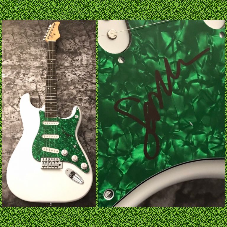 GFA GOLDEN HOUR I’LL WAIT * SASHA ALEX SLOAN * SIGNED ELECTRIC GUITAR PROOF COA COLLECTIBLE MEMORABILIA