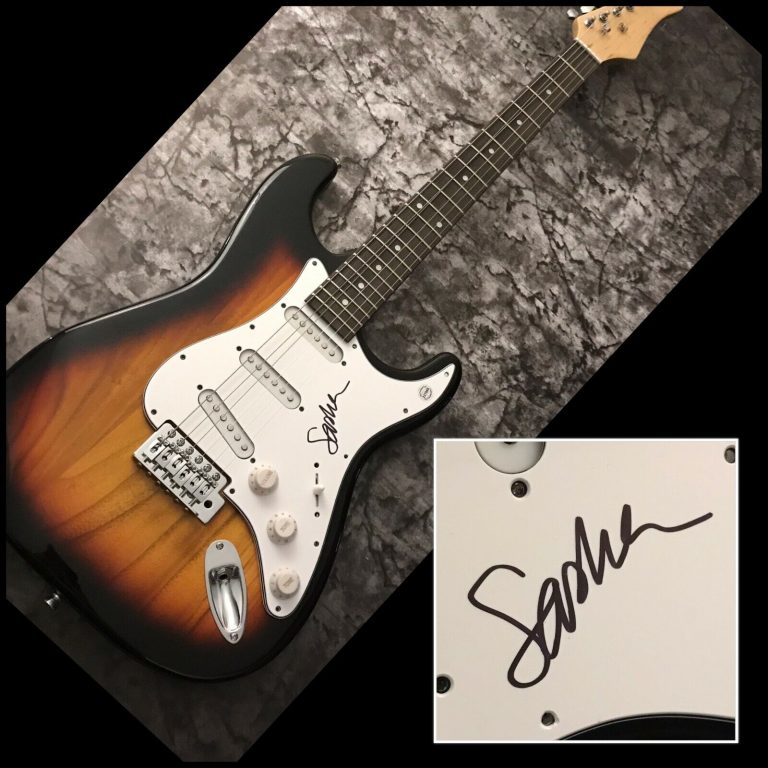 GFA WHEN WAS IT OVER? * SASHA ALEX SLOAN * SIGNED ELECTRIC GUITAR PROOF COA COLLECTIBLE MEMORABILIA