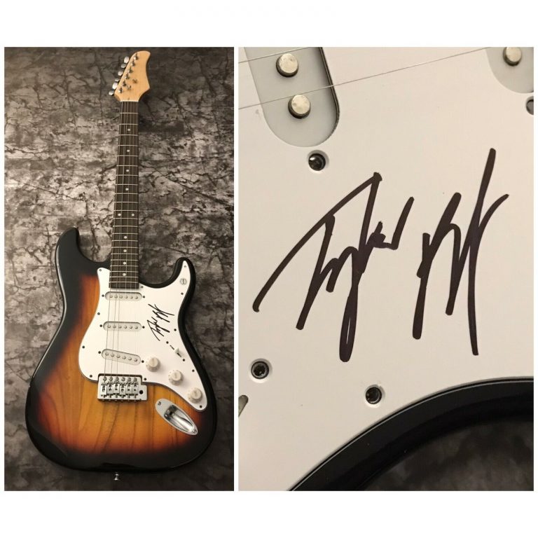 GFA AND THE SHAKEDOWN * TYLER BRYANT * SIGNED ELECTRIC GUITAR T2 COA COLLECTIBLE MEMORABILIA