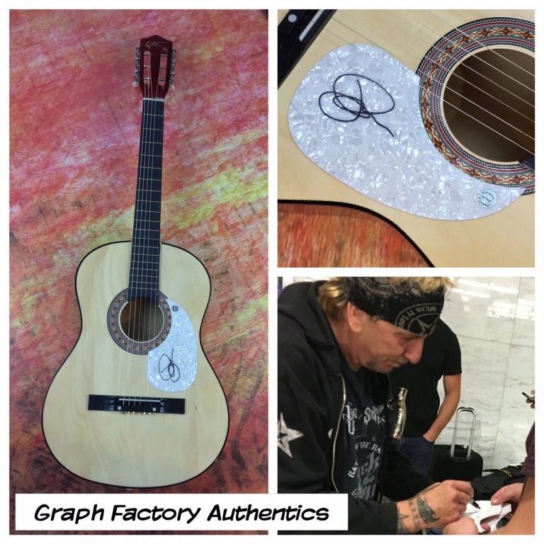 GFA GREAT WHITE SINGER * JACK RUSSELL * SIGNED ACOUSTIC GUITAR PROOF AD1 COA COLLECTIBLE MEMORABILIA