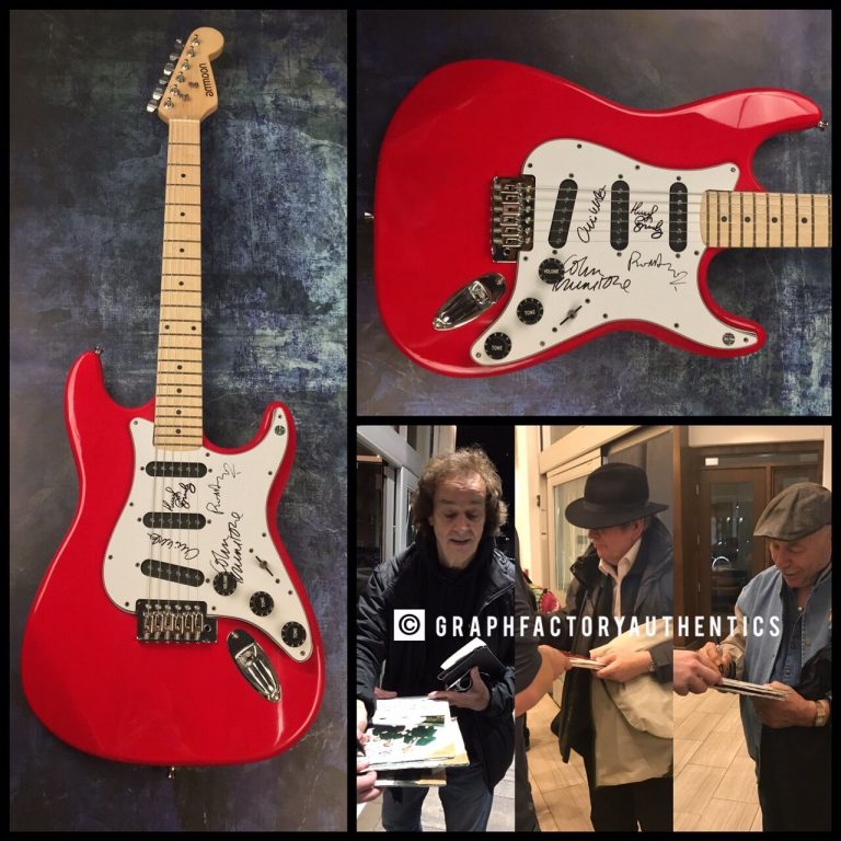 GFA ROD ARGENT BAND X4 * THE ZOMBIES * SIGNED ELECTRIC GUITAR PROOF Z2 COA COLLECTIBLE MEMORABILIA