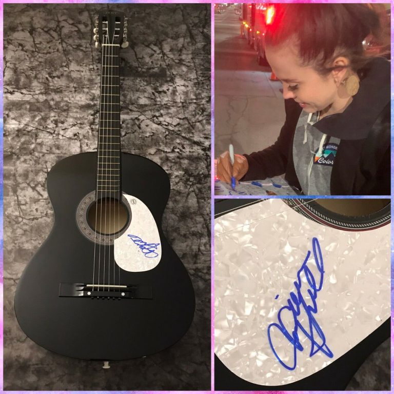 GFA HOW LONG 25 TRIPS STAR * SIERRA HULL * SIGNED ACOUSTIC GUITAR PROOF S3 COA COLLECTIBLE MEMORABILIA