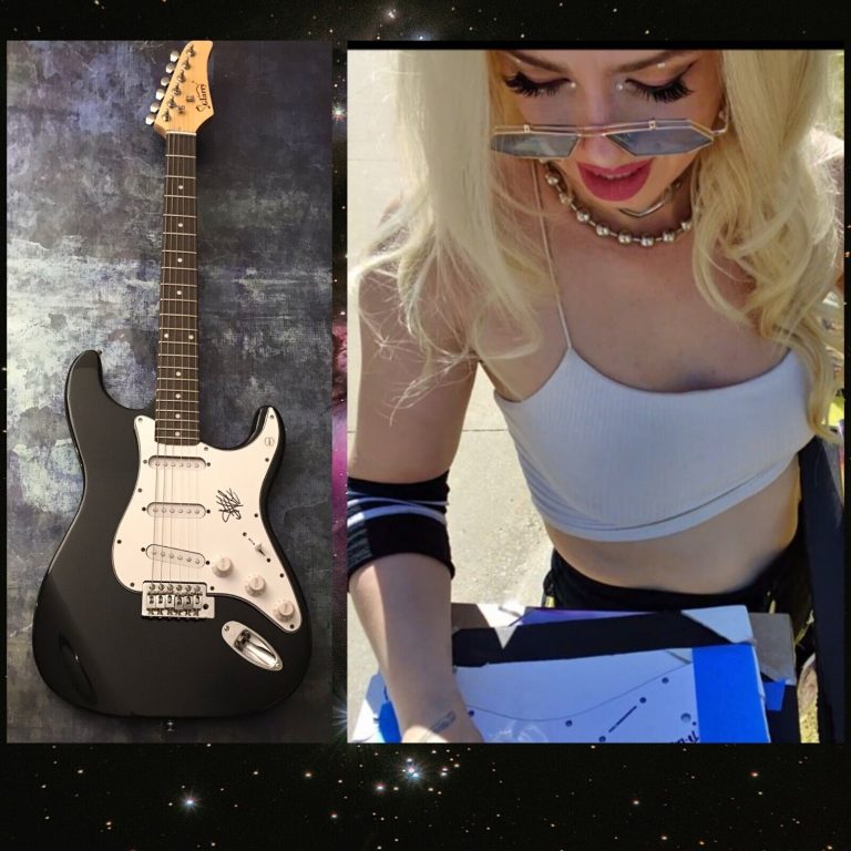 GFA SUMO CYCO BAND SINGER * SKYE SWEETNAM * SIGNED ELECTRIC GUITAR PROOF S2 COA COLLECTIBLE MEMORABILIA
