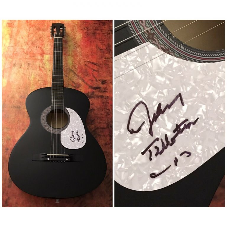 GFA POETRY IN MOTION STAR * JOHNNY TILLOTSON * SIGNED ACOUSTIC GUITAR J1 COA COLLECTIBLE MEMORABILIA
