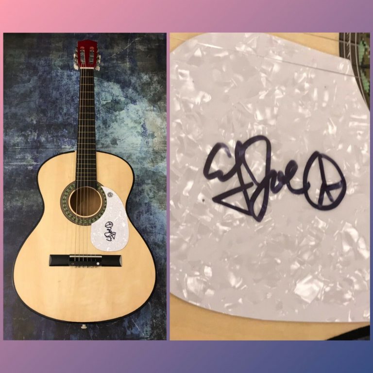 GFA JOE AND THE FISH STAR * COUNTRY JOE MCDONALD * SIGNED ACOUSTIC GUITAR COA COLLECTIBLE MEMORABILIA
