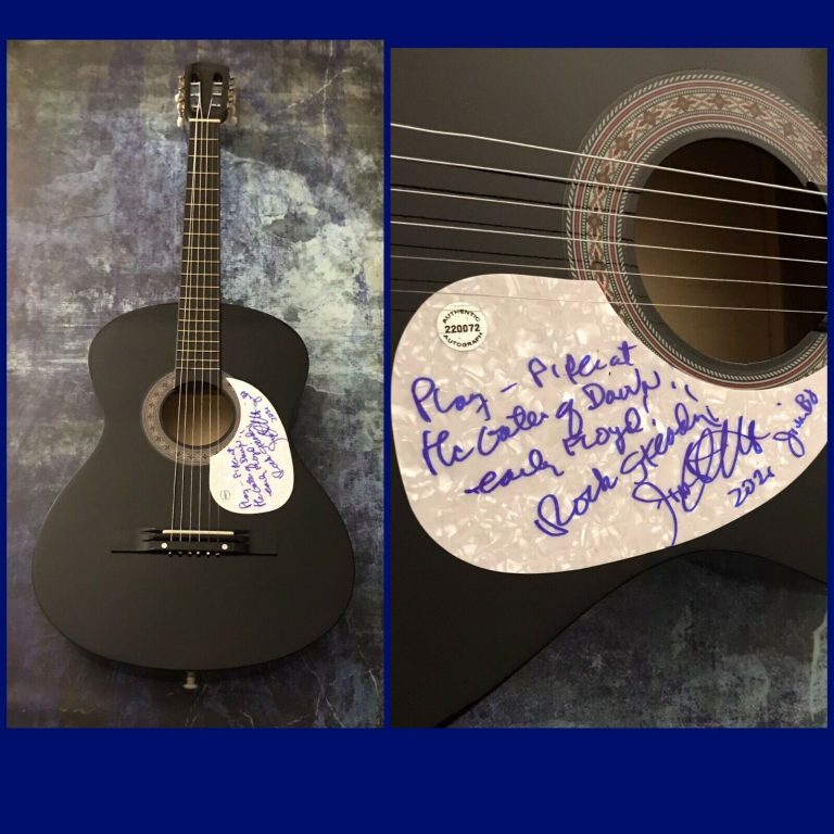 GFA SURVIVOR BAND FOUNDER * JIM PETERIK * SIGNED ACOUSTIC GUITAR J3 COA COLLECTIBLE MEMORABILIA
