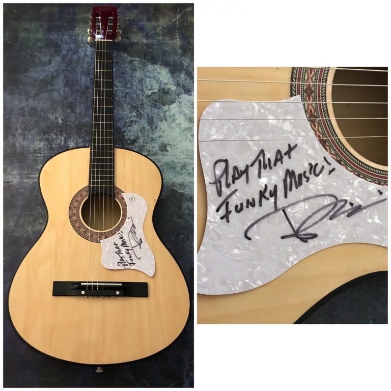 GFA WILD CHERRY PLAY THAT FUNKY MUSIC * ROB PARISSI * SIGNED ACOUSTIC GUITAR COA COLLECTIBLE MEMORABILIA