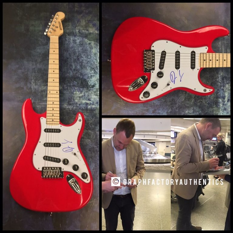 GFA BABYLON WHITE LADDER * DAVID GRAY * SIGNED ELECTRIC GUITAR PROOF AD1 COA COLLECTIBLE MEMORABILIA