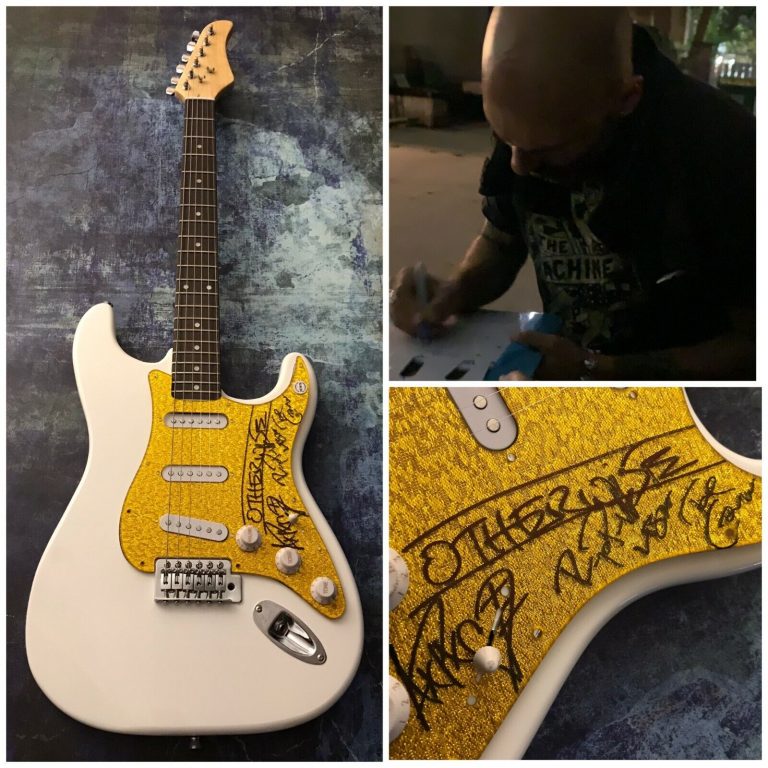 GFA ADRIAN PATRICK X4 BAND * OTHERWISE * SIGNED ELECTRIC GUITAR PROOF D COA COLLECTIBLE MEMORABILIA