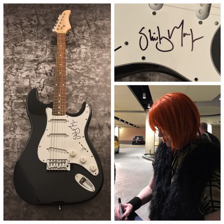 GFA GARBAGE ROCK STAR * SHIRLEY MANSON * SIGNED ELECTRIC GUITAR PROOF LA1 COA COLLECTIBLE MEMORABILIA