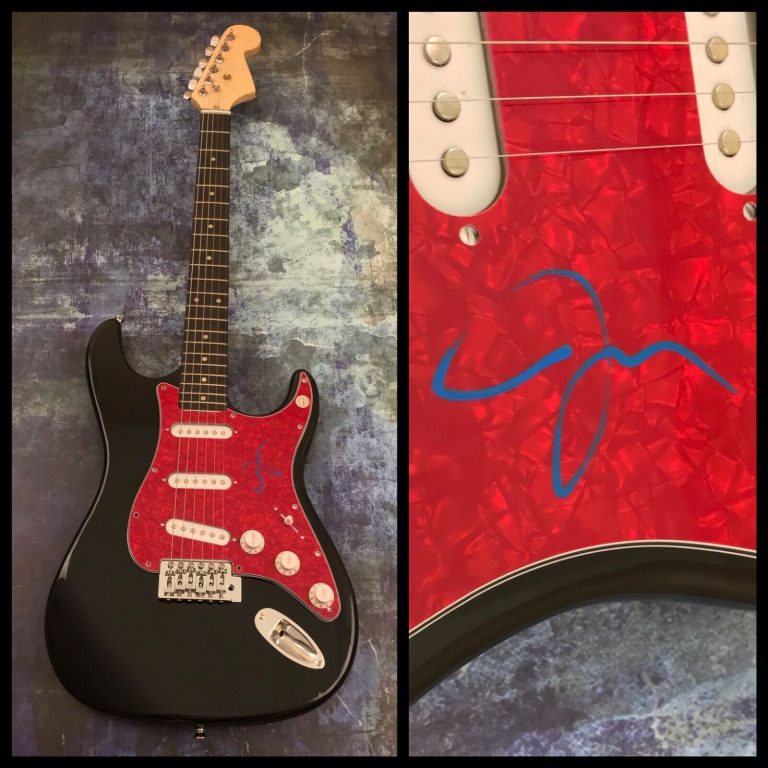 GFA FALL OUT BOY GUITARIST * JOE TROHMAN * SIGNED FOB ELECTRIC GUITAR COA COLLECTIBLE MEMORABILIA