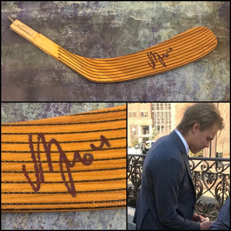 GFA NASHVILLE PREDATORS * MIKAEL GRANLUND * SIGNED HOCKEY STICK BLADE PROOF COA COLLECTIBLE MEMORABILIA